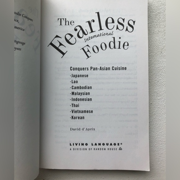 The Fearless International Foodie: Pan-Asian Cuisine, 2001, by David d’Aprix - Picture 4 of 8